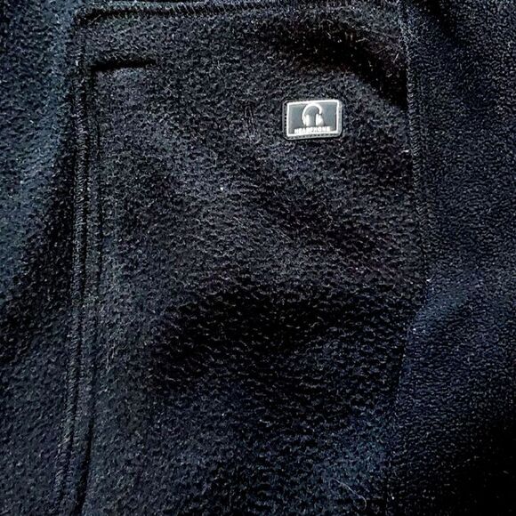 Calvin Klein Black Fleece Vest Women M – Full Zip Pocketed – Athleisure Layer - Picture 9 of 16